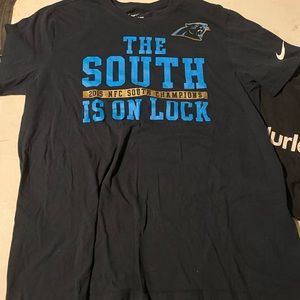Mens NFL Carolina panthers Nike short sleeve shirt size large